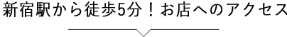 新宿駅から徒歩5分！オフィスへのアクセス